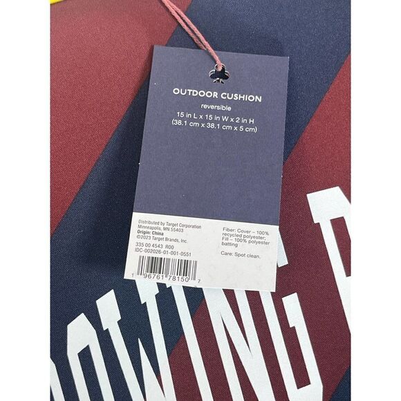 Rowing Blazer x Target Seat Cushion Rugby Striped Stadium Bleachers 15”x2”x15” - Picture 12 of 13